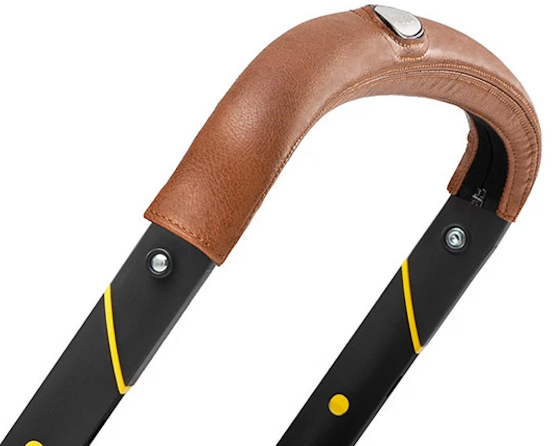 Doona Handle Bar Cover Brown Leather Baby & Bear