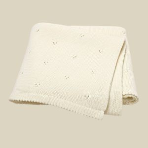 My Everyday Knitted Baby Blanket - Ivory