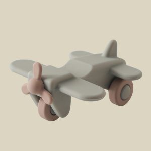 Little Explorer Aircraft Silicone Toy