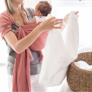Ring Sling - Grapefruit Linen