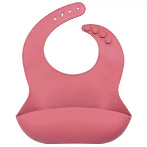 Bucket Bib - Coral Pink