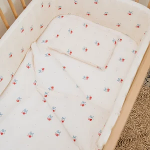 Cherry Muslin Cot Duvet (Lead Time)