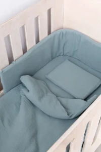 Duck Egg Muslin Cot Duvet (Lead Time)