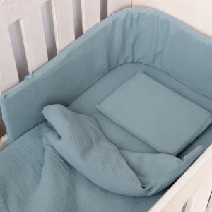 Duck Egg Muslin Cot Duvet (Lead Time)