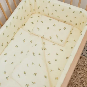 Lemon Muslin Cot Duvet (Lead Time)
