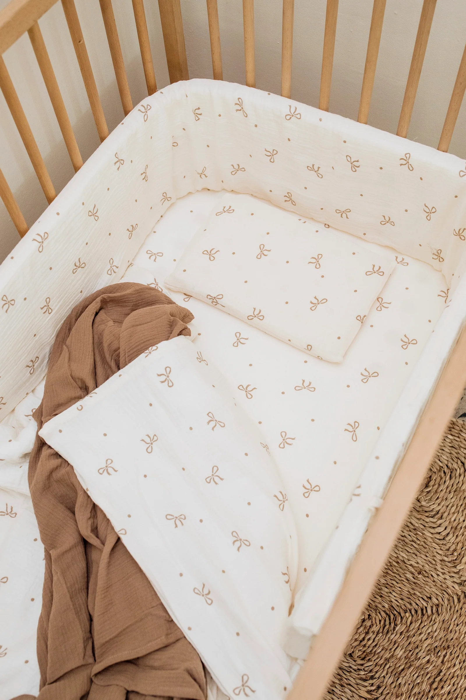 Ribbon Muslin Cot Duvet (Lead Time)