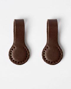 The Stella Clip - Constantia Mocha – Chocolate with Chocolate Stitching (2 pieces)