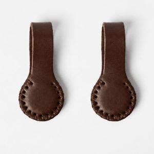 The Stella Clip - Constantia Mocha – Chocolate with Chocolate Stitching (2 pieces)