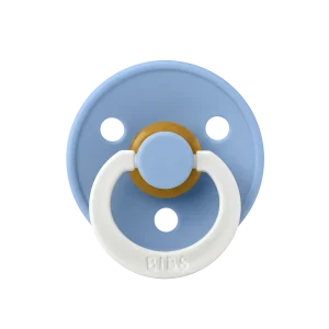 Size 1 Bibs Danish Pacifier Glow in the Dark - Sky Blue